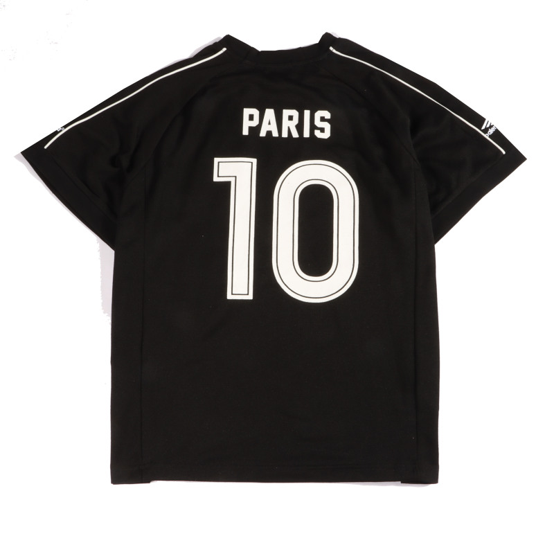  Balenciage joint Manchester United football embroidered T-Shirts Black