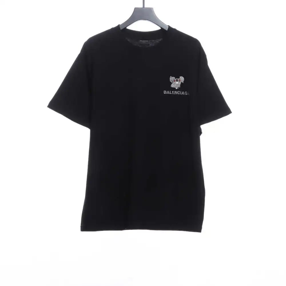 Balenciaga koala embroidered logo T-Shirts