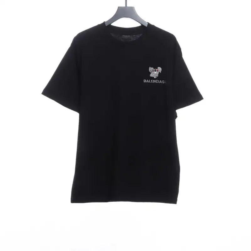 Balenciage koala embroidered logo T-Shirts