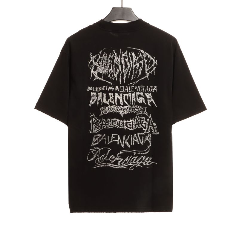  Balenciage Limited Edition 3D Printed T-Shirts White