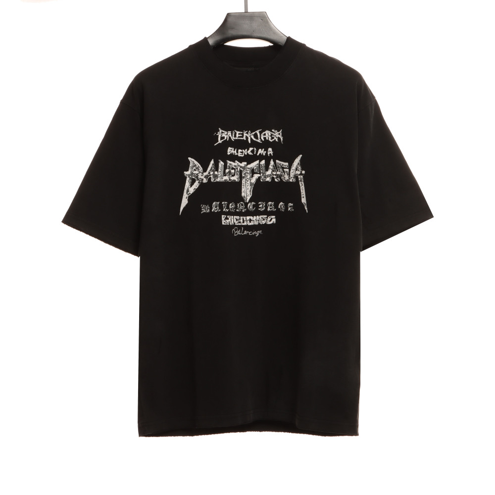  Balenciage Limited Edition 3D Printed T-Shirts White