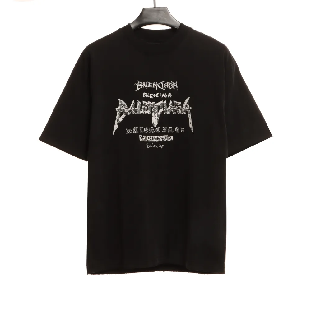 Balenciage Limited Edition 3D Printed T-Shirts White