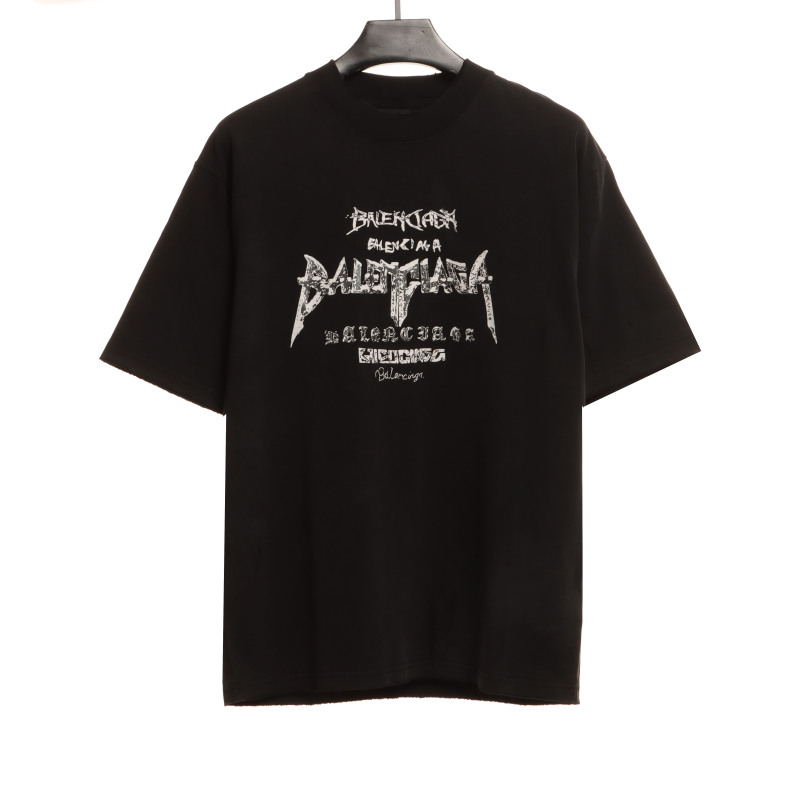  Balenciage Limited Edition 3D Printed T-Shirts White