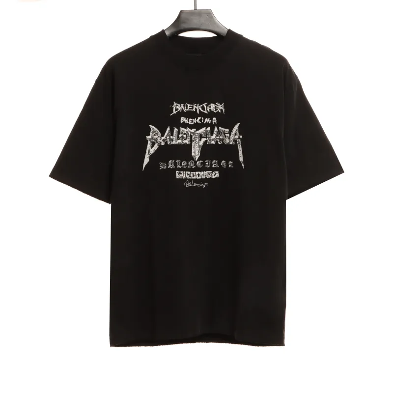  Balenciage Limited Edition 3D Printed T-Shirts White