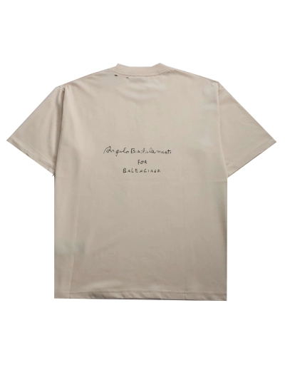 Balenciaga limited edition musical note T-Shirts beige 02