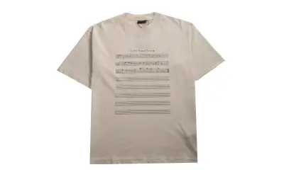 Balenciaga limited edition musical note T-Shirts beige 01