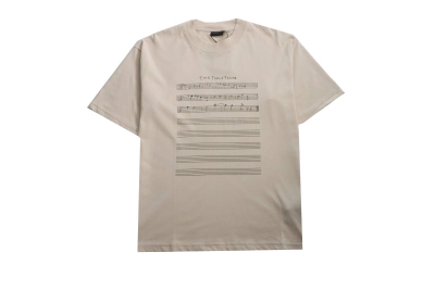 Balenciaga limited edition musical note T-Shirts beige 01