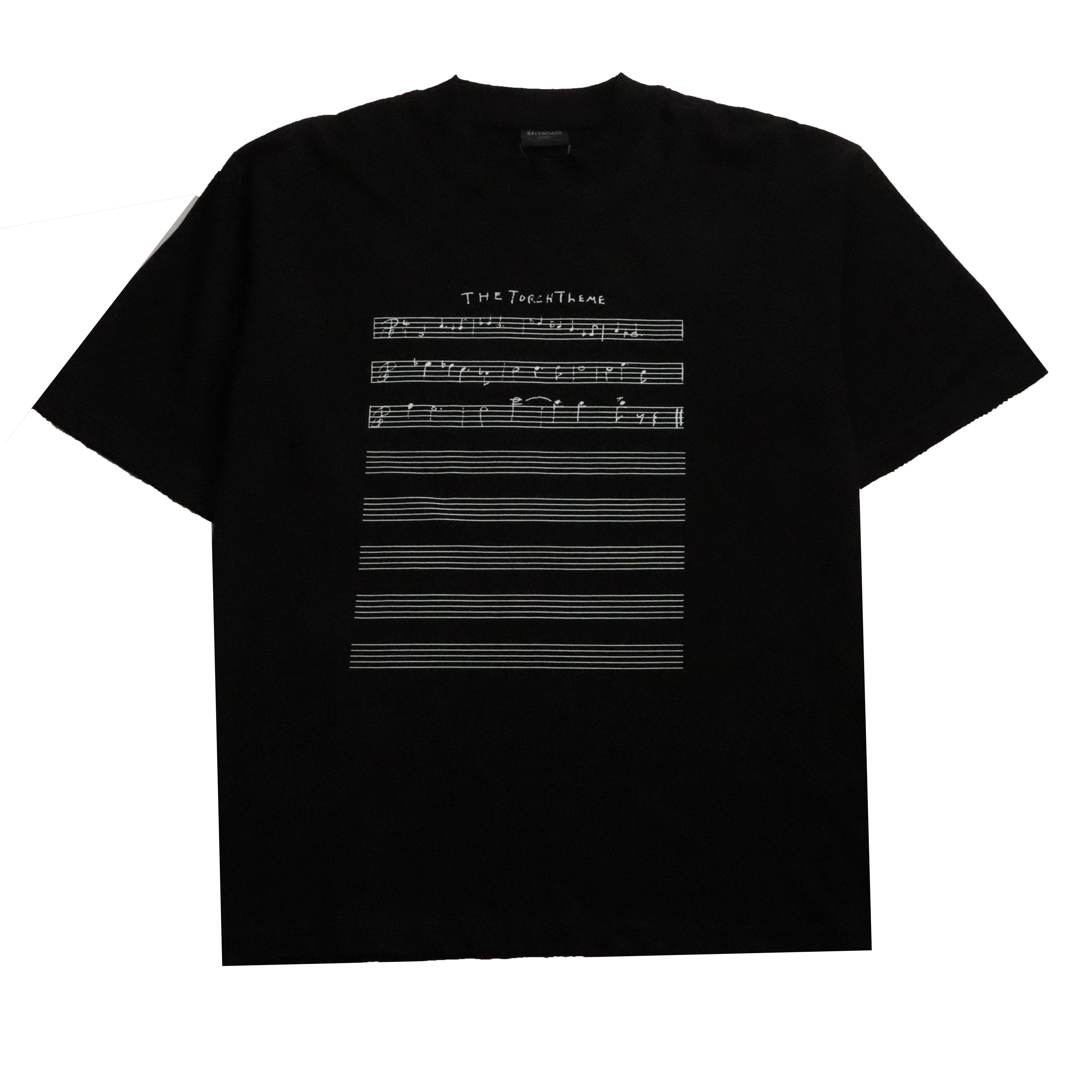 Balenciaga limited edition musical note T-Shirts black