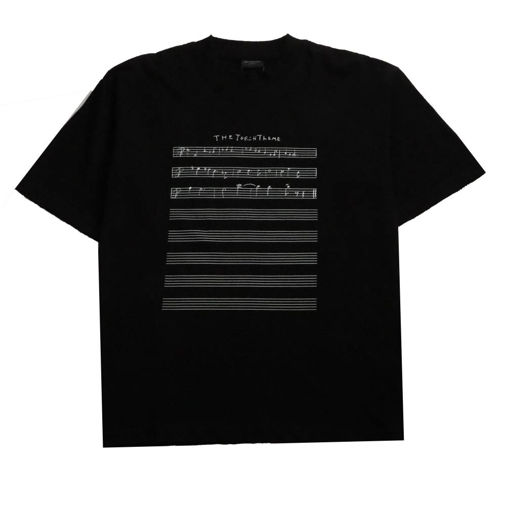  Balenciage limited edition musical note T-Shirts black