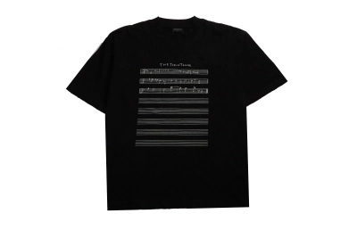Balenciaga limited edition musical note T-Shirts black 01