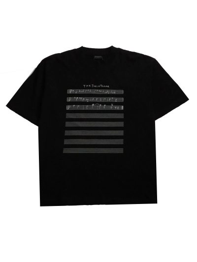 Balenciaga limited edition musical note T-Shirts black 01