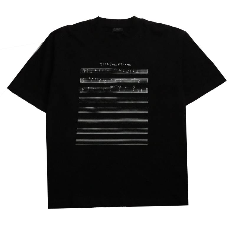  Balenciage limited edition musical note T-Shirts black