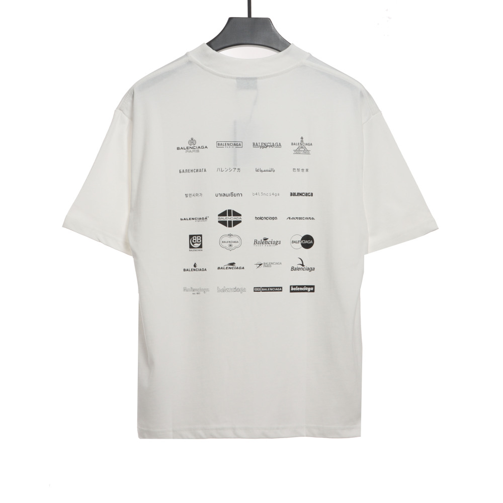  Balenciage Manchu classic logo T-Shirts 3
