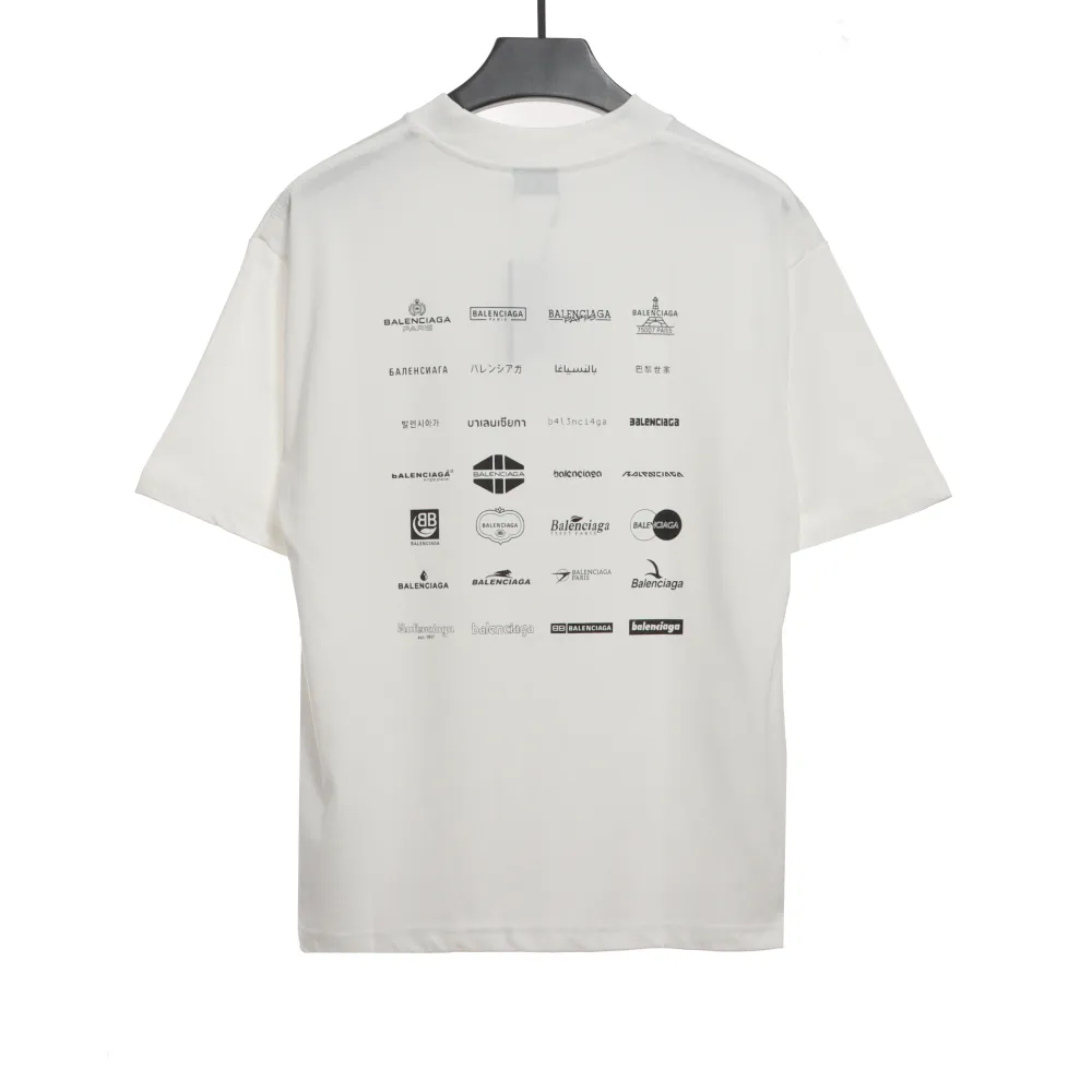  Balenciage Manchu classic logo T-Shirts 3