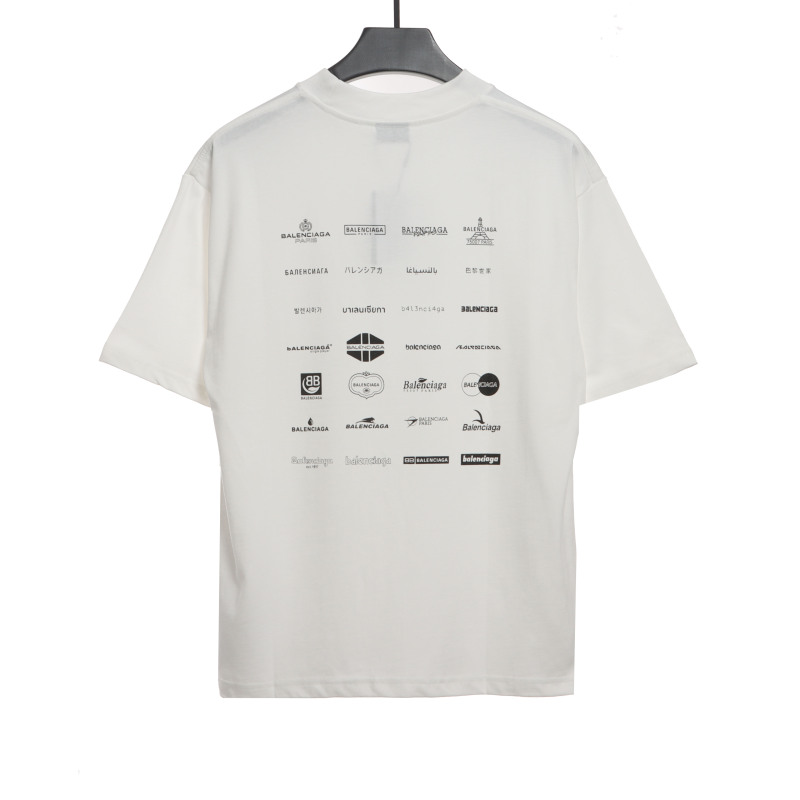  Balenciage Manchu classic logo T-Shirts 3