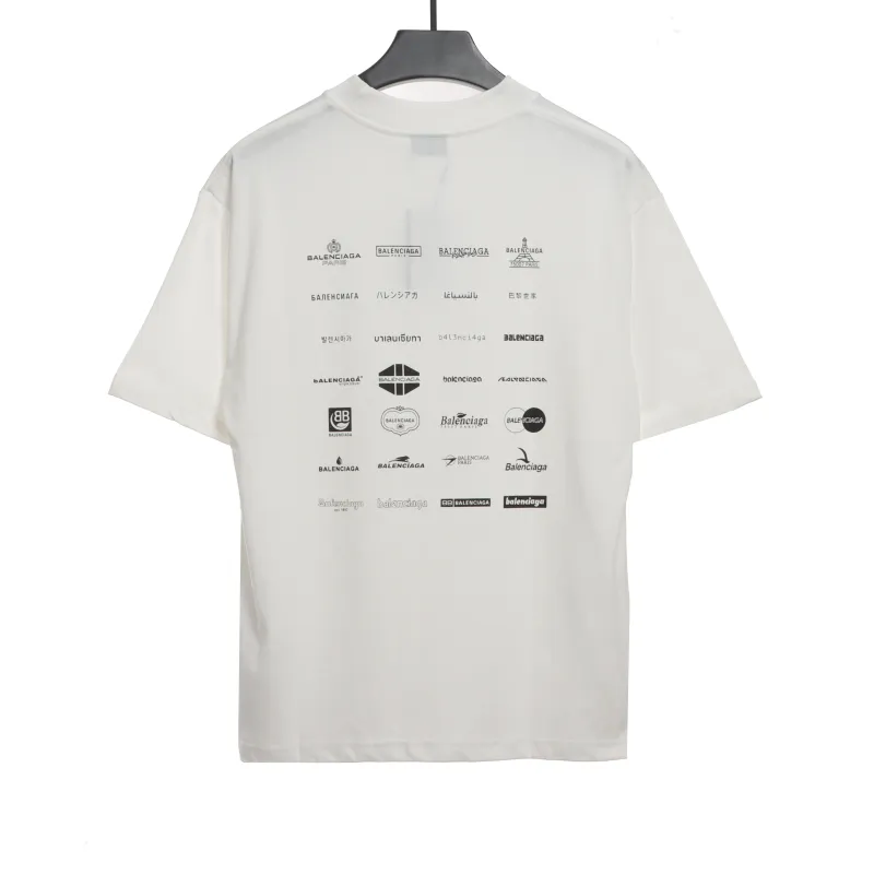  Balenciage Manchu classic logo T-Shirts 3