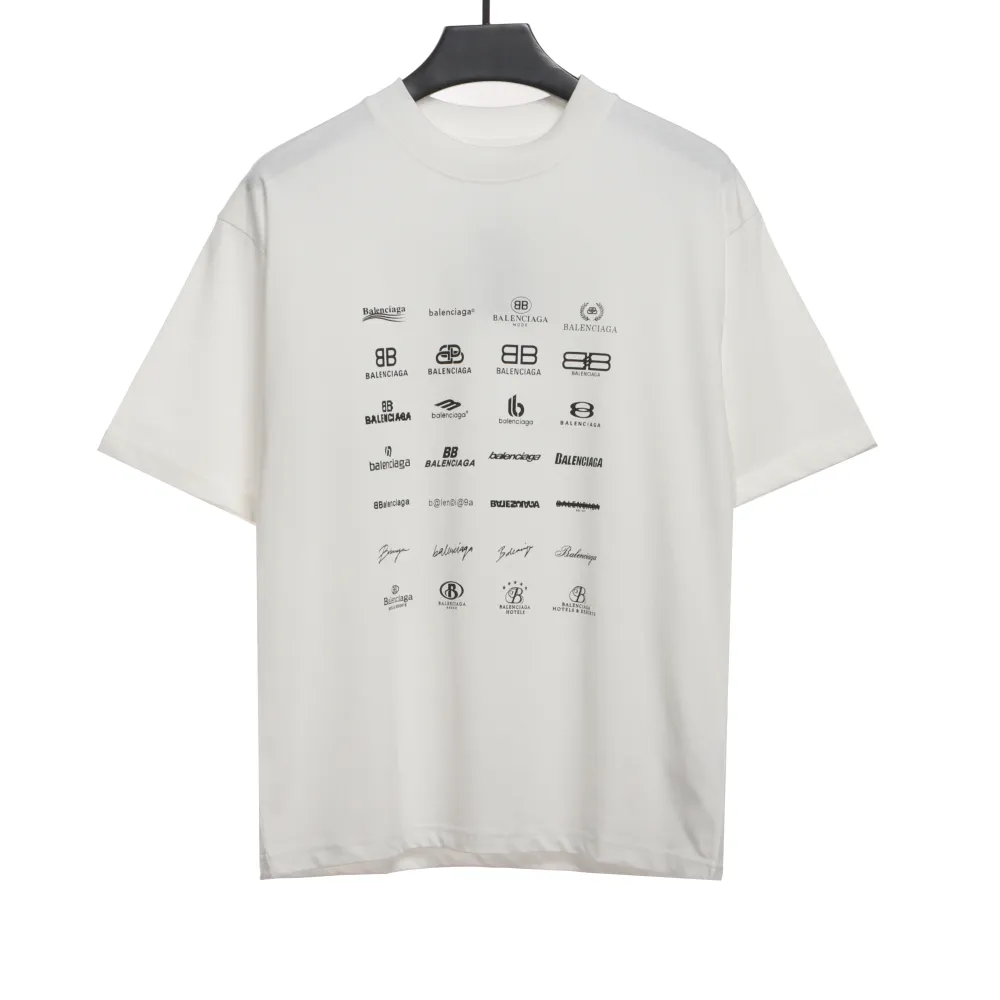  Balenciage Manchu classic logo T-Shirts 3
