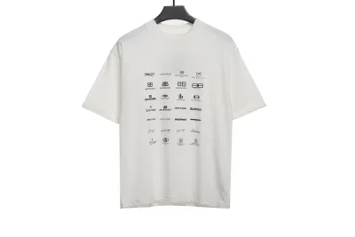 Balenciaga Manchu classic logo T-Shirts 3 01