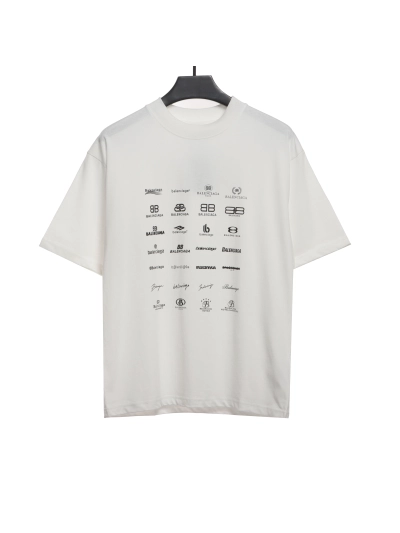 Balenciaga Manchu classic logo T-Shirts 3 01
