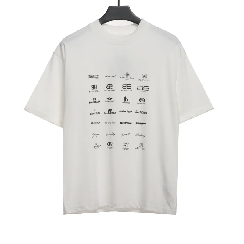  Balenciage Manchu classic logo T-Shirts 3