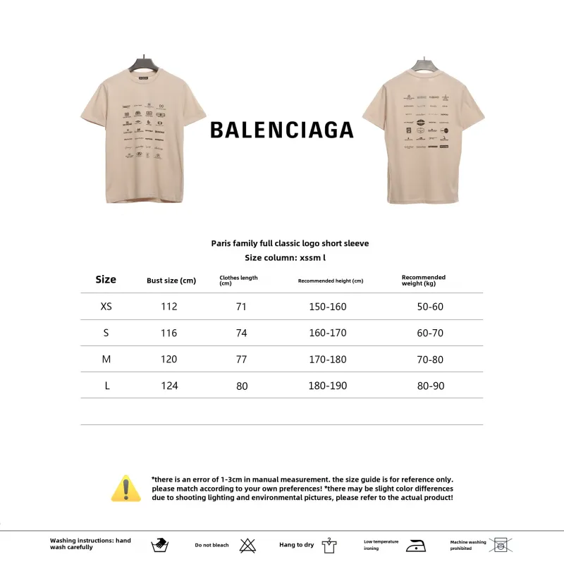  Balenciage Manchu classic logo T-Shirts 4