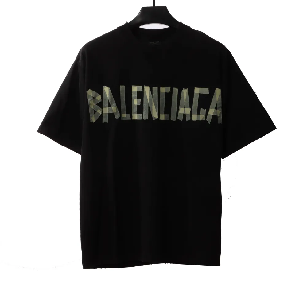  Balenciage masking tape T-Shirts black