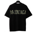  Balenciage masking tape T-Shirts black
