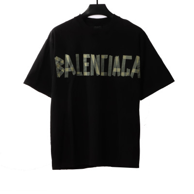  Balenciage masking tape T-Shirts black 01