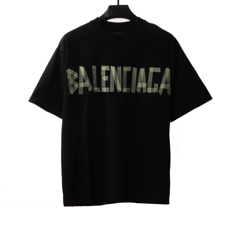  Balenciage masking tape T-Shirts black