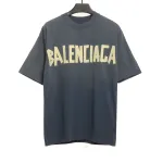  Balenciage masking tape T-Shirts blue