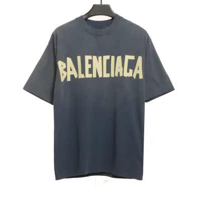  Balenciage masking tape T-Shirts blue 01