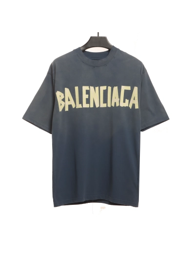 Balenciaga masking tape T-Shirts blue 01