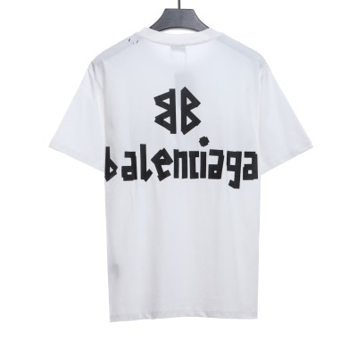  Balenciage masking tape T-Shirts white black tape 02