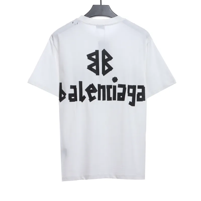  Balenciage masking tape T-Shirts white black tape