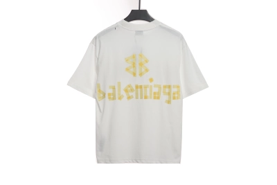 Balenciaga masking tape T-Shirts white yellow tape 02