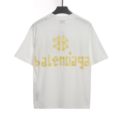  Balenciage masking tape T-Shirts white yellow tape 02