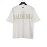  Balenciage masking tape T-Shirts white yellow tape