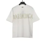  Balenciage masking tape T-Shirts white yellow tape