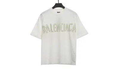 Balenciaga masking tape T-Shirts white yellow tape 01
