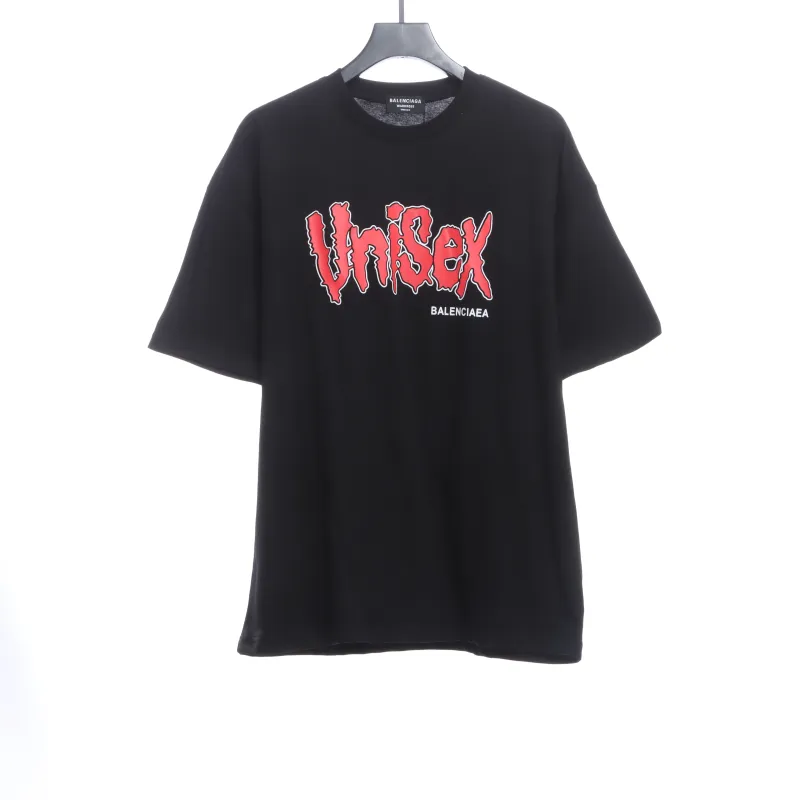  Balenciage melted English print T-Shirts 1