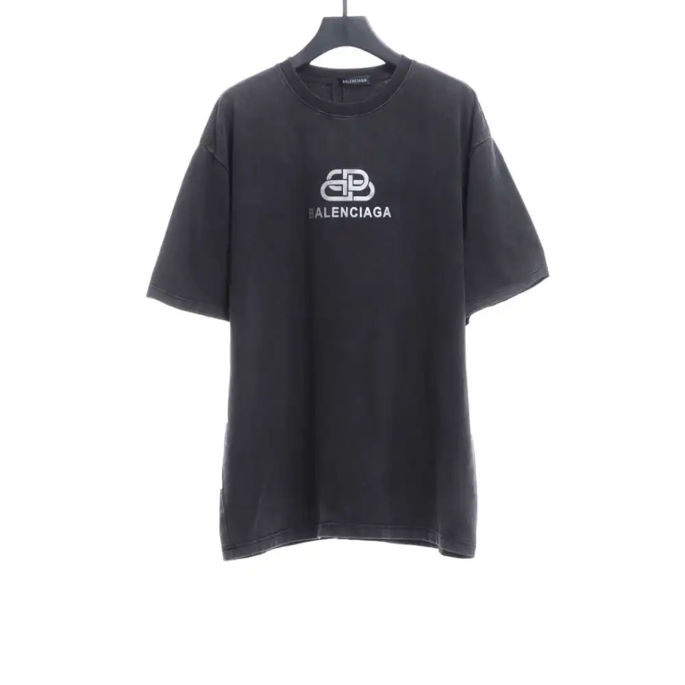 Balenciaga old washed lock T-Shirts 2