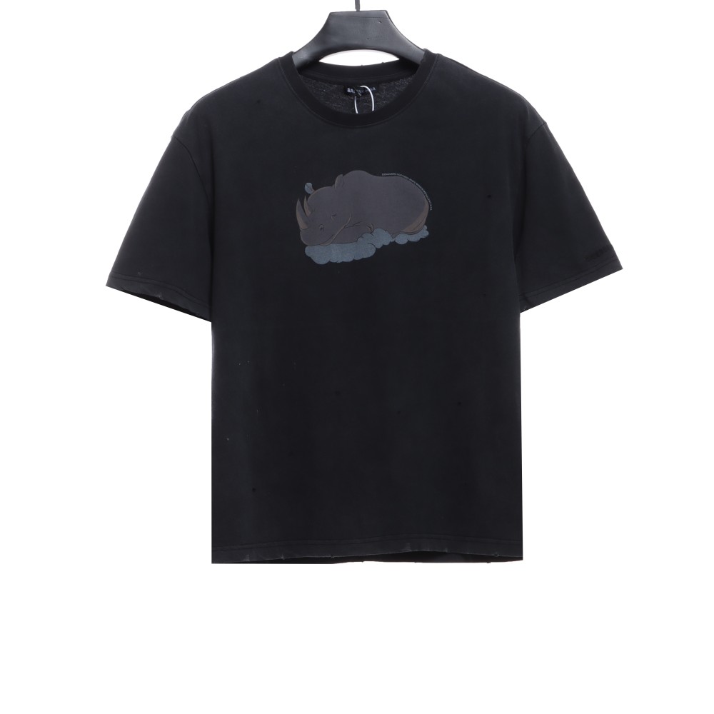  Balenciage sleeve M logo embroidered T-Shirts 2