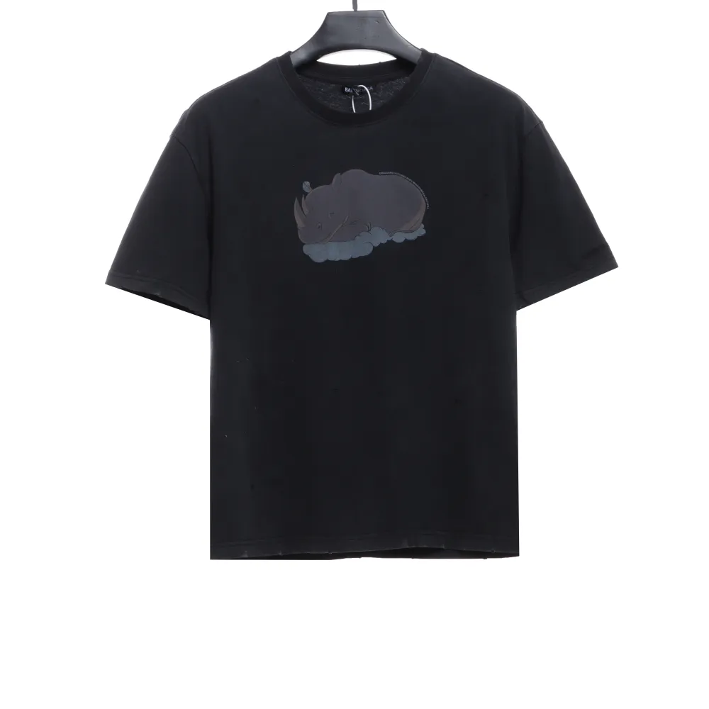 Balenciaga sleeve M logo embroidered T-Shirts 2