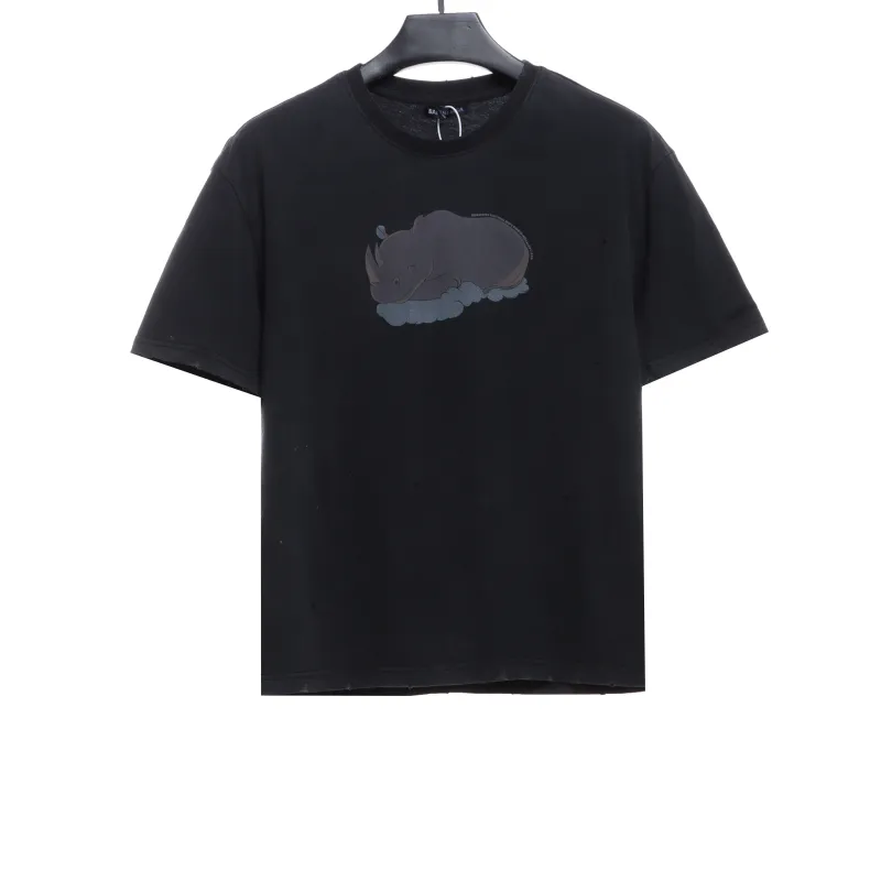  Balenciage sleeve M logo embroidered T-Shirts 2