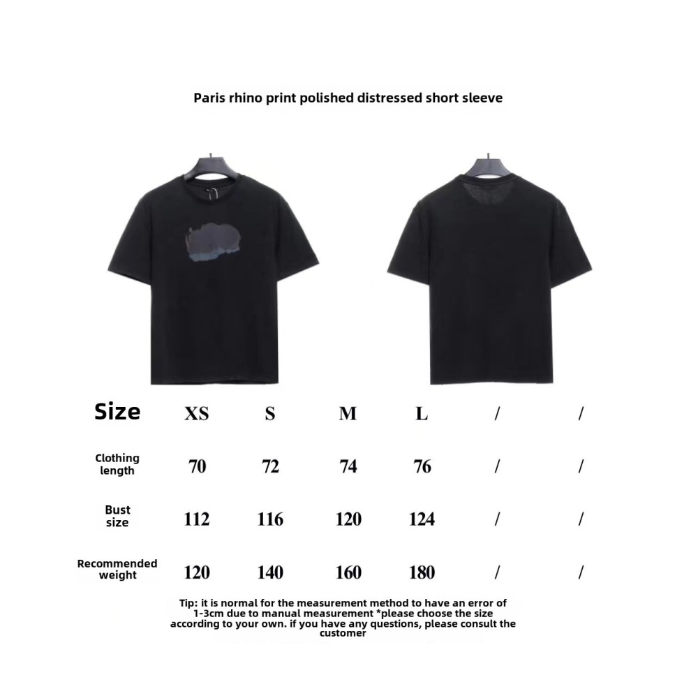  Balenciage sleeve M logo embroidered T-Shirts 2