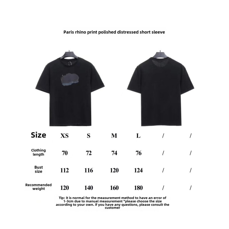  Balenciage sleeve M logo embroidered T-Shirts 2