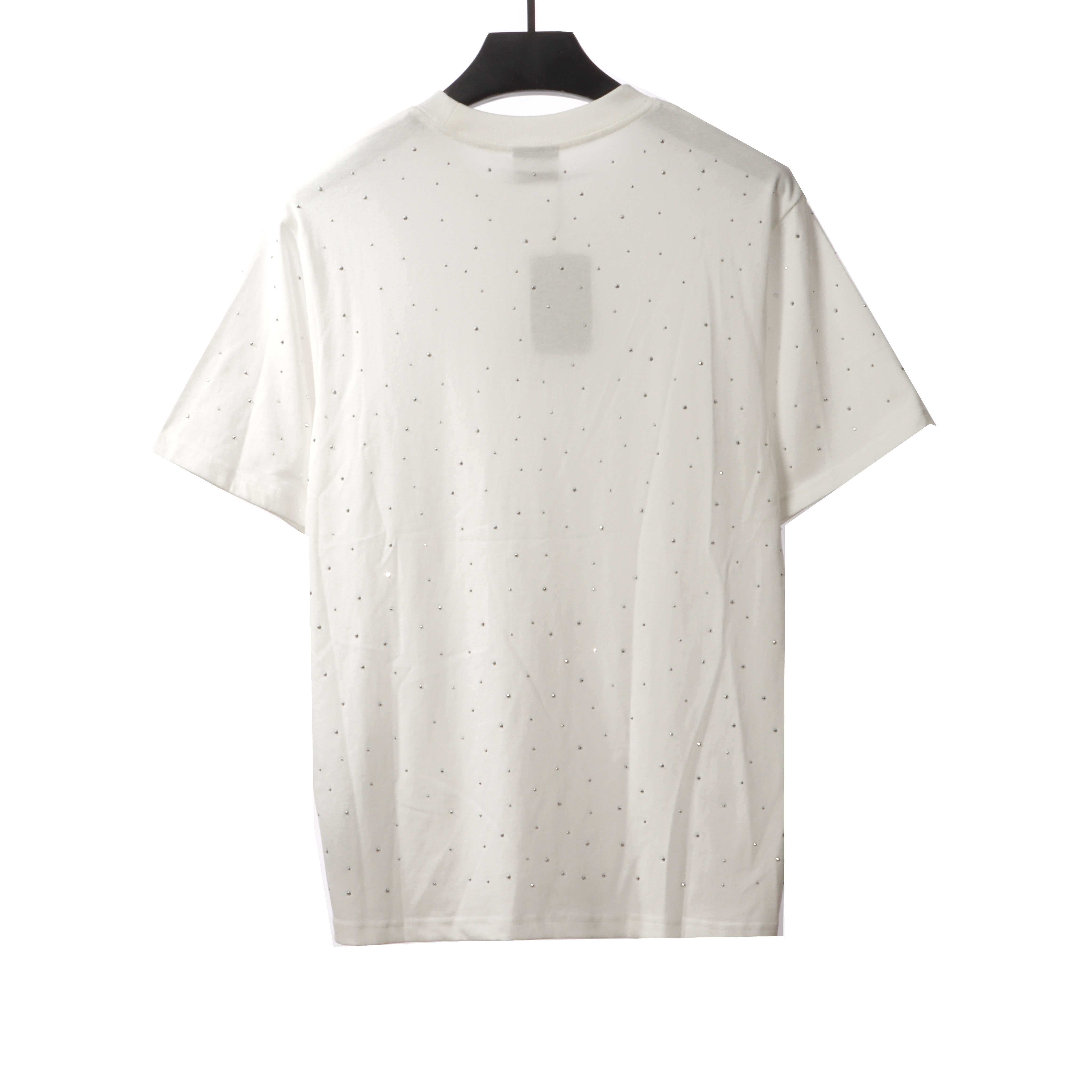 Balenciaga starry rhinestone T-Shirts white