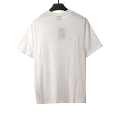 Balenciage starry rhinestone T-Shirts white 02