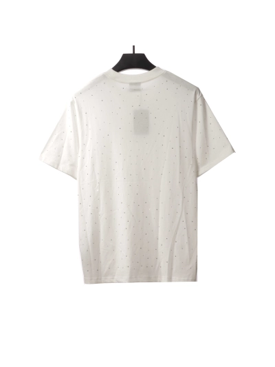 Balenciaga starry rhinestone T-Shirts white 02