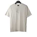  Balenciage starry rhinestone T-Shirts white